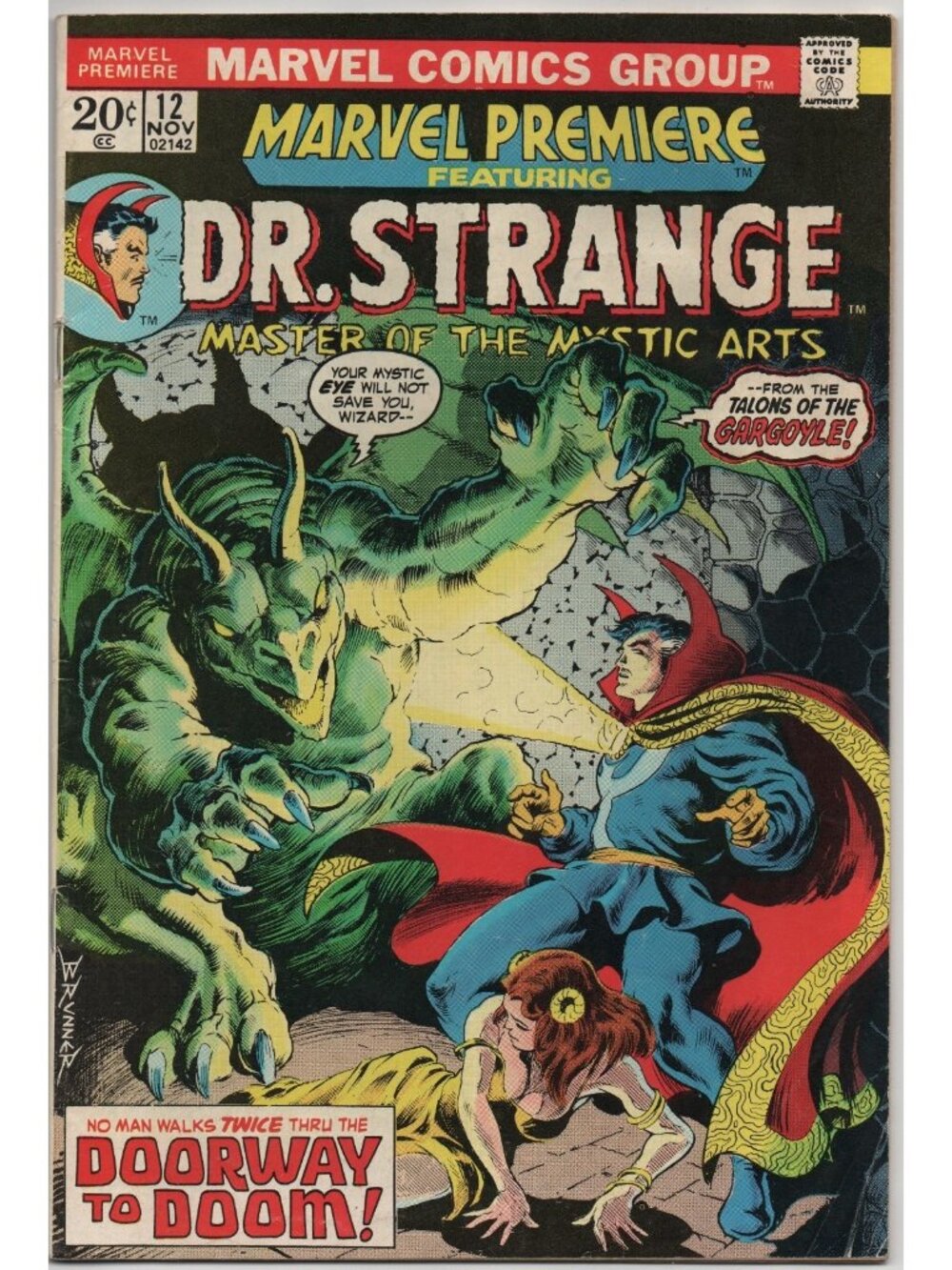 Marvel Premiere 12 Marvel Comics 1973 VG 4.0 Doctor Strange Frank Brunner